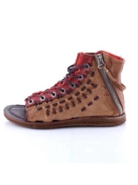 NEW AS98 37 TRI COLOR RHETT STYLE BOHO GLADIATOR SANDAL, 6.5-7 US
